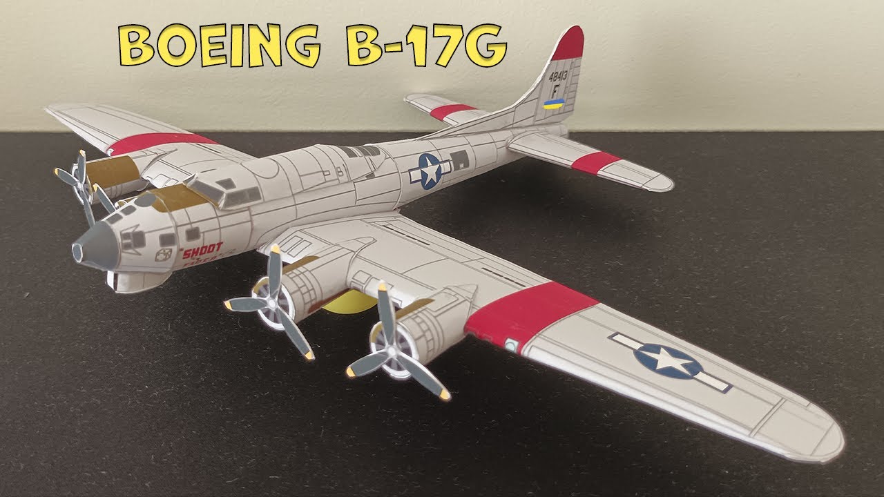 Boeing B-17 Paper Model | How to Make a Paper Airplane Model | Paper craft  B-17