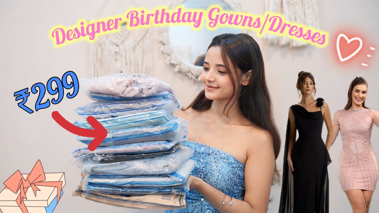 Designer Birthday Party Dresses and Gowns🤯🥰 Starting at ₹250 only🤑🤯 #birthday #birthdaydress #gown 