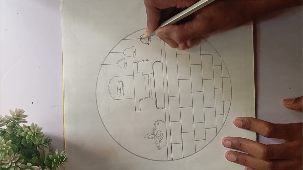 Shivling drawing easy|how to draw shivling in a circle|pencil drawing|circle drawing easy