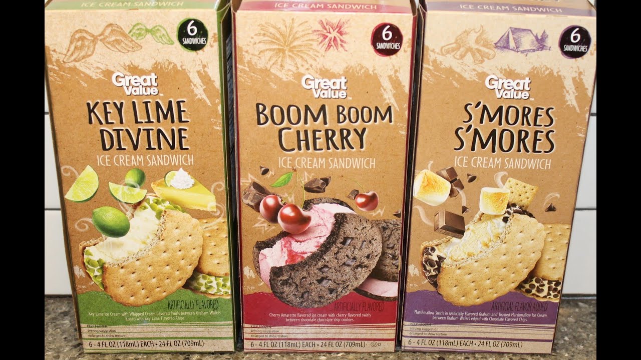 Great Value: Key Lime Divine, Boom Boom Cherry & S’mores S’mores Ice Cream Sandwich Review
