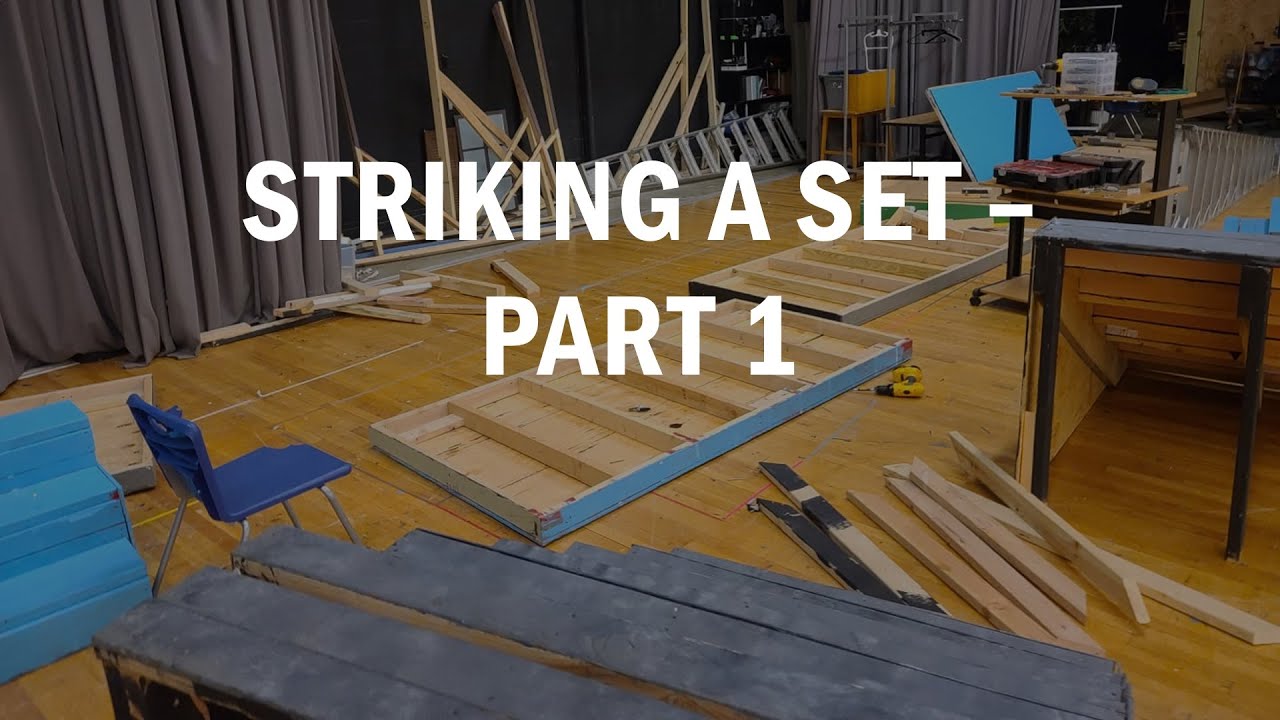 Tech Theatre with Mr Lawrence - Striking a Set Part 1 - The Back Wall