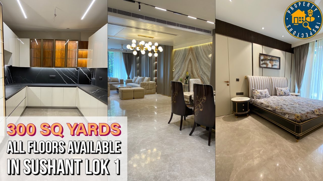 (No Brokerage) 300 Sq Yards 4BHK Luxury Builder Floor in Sushant Lok 1 Gurgaon
