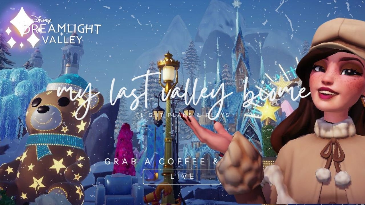 🎙️ DECORATING MY LAST VALLEY BIOME 🏔️ | disney dreamlight valley | live stream