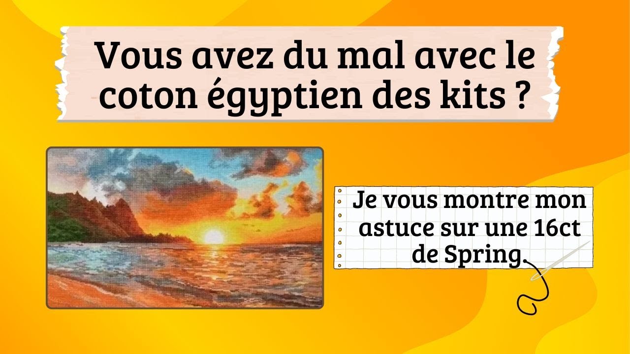 LE FIL COTON EGYPTIEN ? CA VA, ON GERE !!