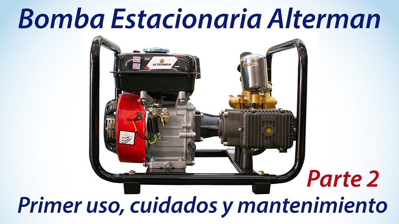 Estacionaria Alterman 6.5 HP con bomba de 22L PARTE 2