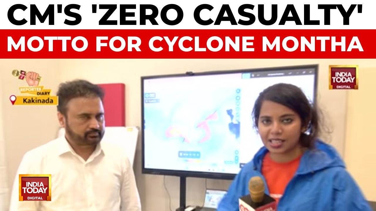 Cyclone Montha Slams AP Coast! CM Naidu's 'Zero Casualty' Mission Activated | India Today