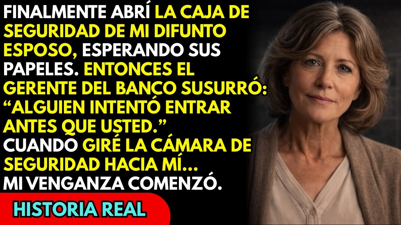 Abrí la caja fuerte de mi difunto esposo… y lo que dijo el director del banco lo cambió TODO