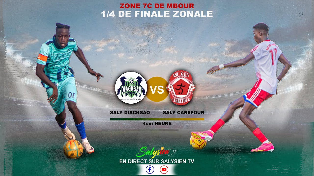2ème mi-temps 1/4 DE FINALE MATCH ASC SALY DIACKSAO VS ASC SALY CAREFOUR