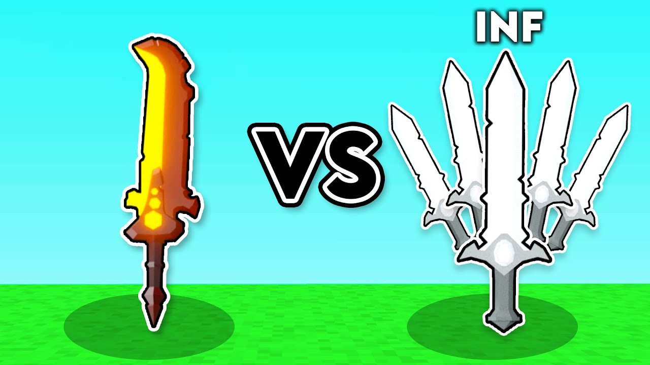1 Rageblade VS INF Iron Swords.. (Roblox Bedwars)