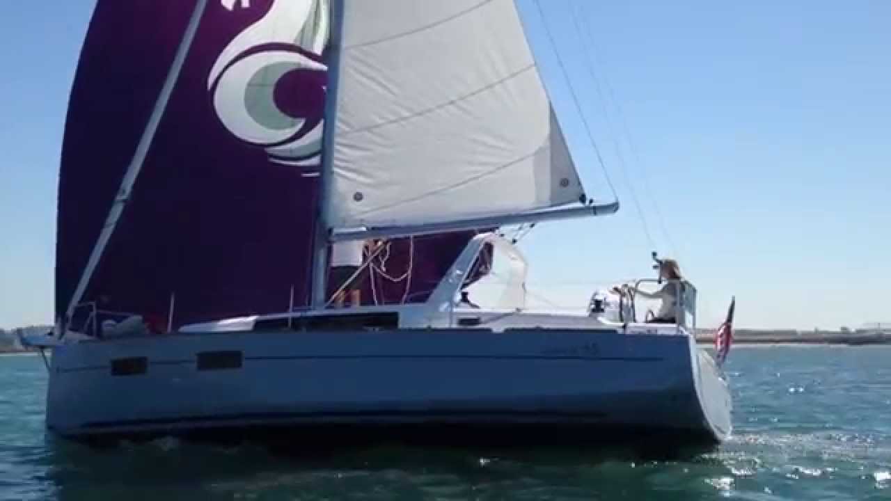 2015 Beneteau Oceanis 35 Sailing with Spinnaker
