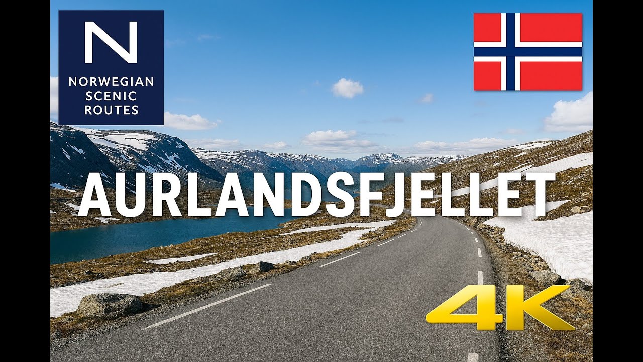 4K POV 🇳🇴 Aurlandsfjellet “Snow Road” — Full Drive from Aurland to Lærdal | Epic Mountain Scenery 🚗