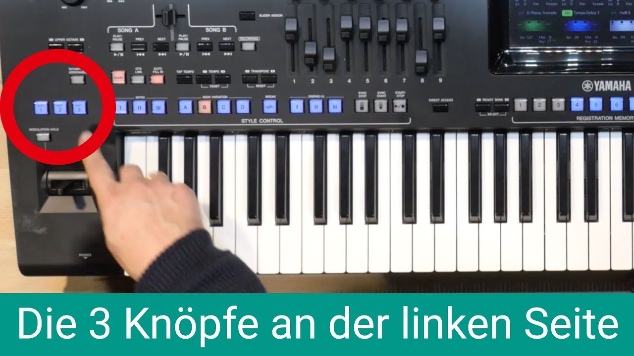 Die drei Knöpfe an der linken Seite oder: ART 1,2 oder 3? | Genos | Power-Tipp
