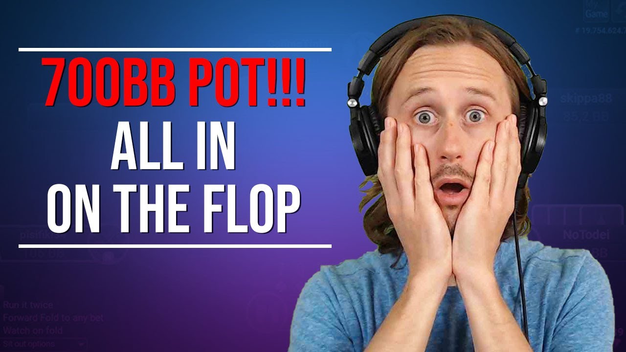 REVIEW a 700BB POT playing on PARTYPOKER