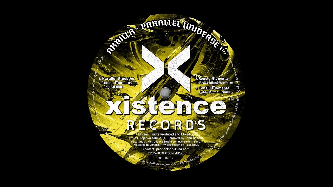 Arbilla - Lonely Moments (Arbilla Stripped Down Mix) - Parallel Universe ep [Xist-004DIG]