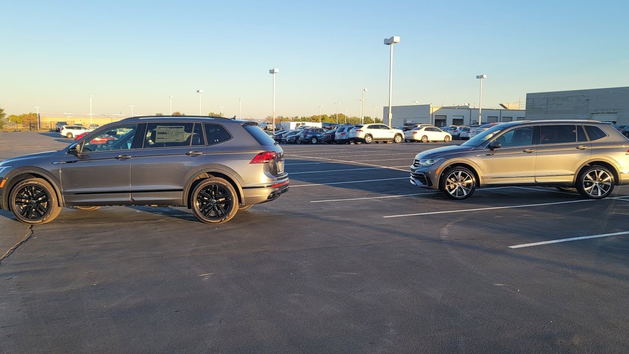 Сравнение VW Tiguan SE R-Line Black 2022 года и SEL R-Line