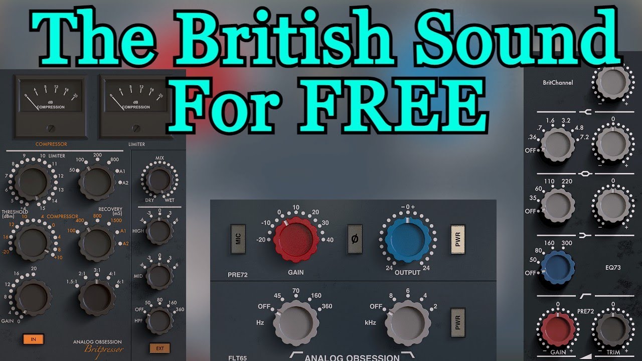 FREE Neve 1073 Emulation Vst Plugins by Analog Obsession - Brit Pre Updated - Review & Demo