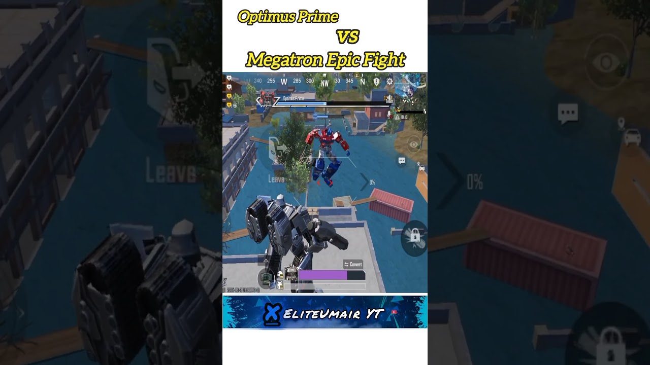 BGMI Transformers Mode ⚔ Optimus Prime vs Megatron Epic Fight | Optimus Prime Ko Kaise Mare #bgmi