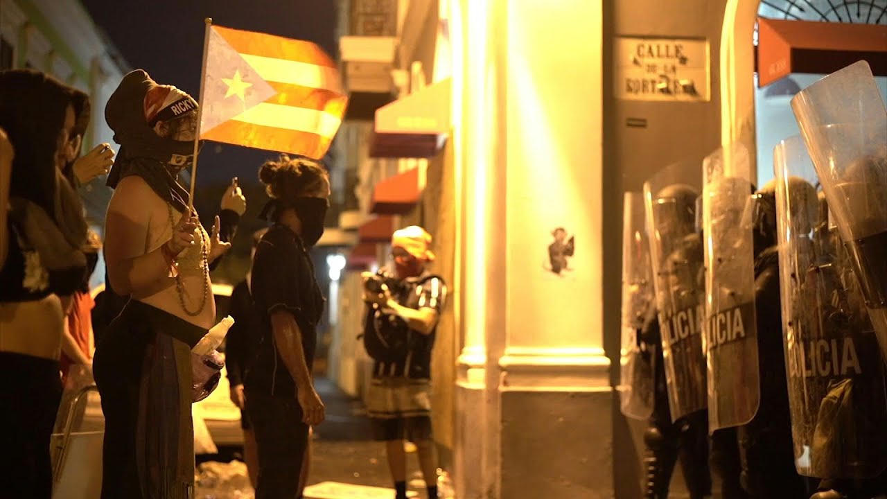 Police clash with protesters during demonstration in Puerto Rico | AFP