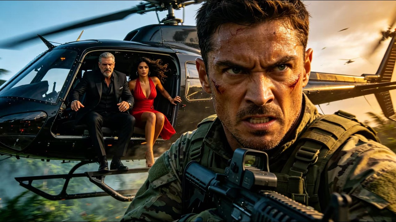 Special forces pursue each other at high altitude, engaging in a decisive battle on a helicopter.