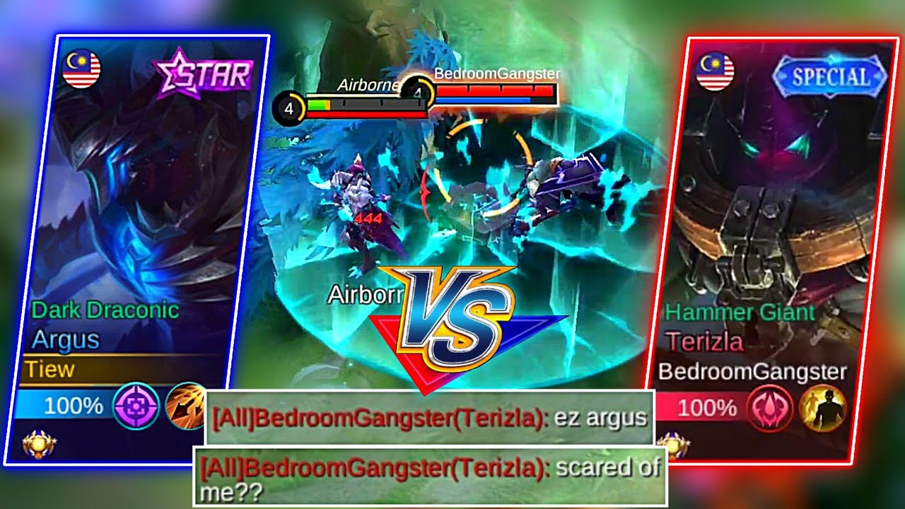 ARGUS VS OVERBUFFED TERIZLA!! | DARK ANGEL VS THE MOST BROKEN FIGHTER?!! (WHO WILL WIN?) | MLBB