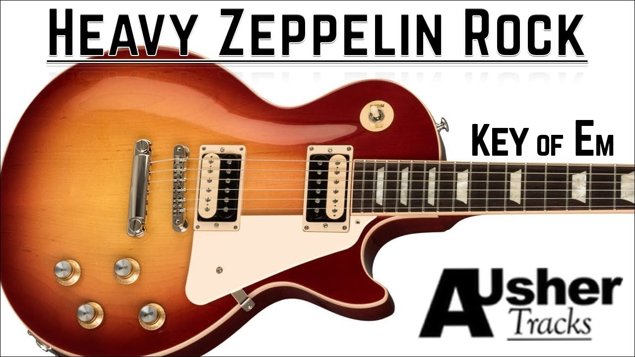 Heavy Zeppelin Rock in E minor | Guitar Backing Track