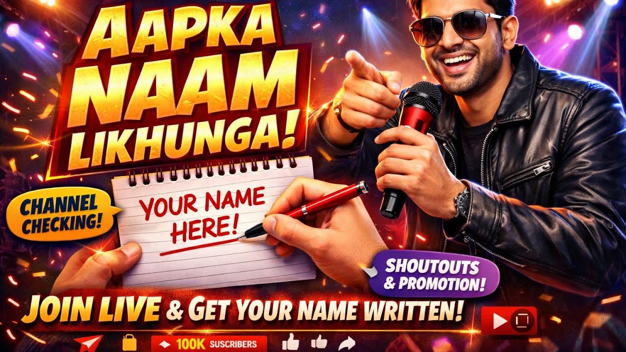 Today live Name writing in notebook 📒 and live channel checking ✅ support subscribers