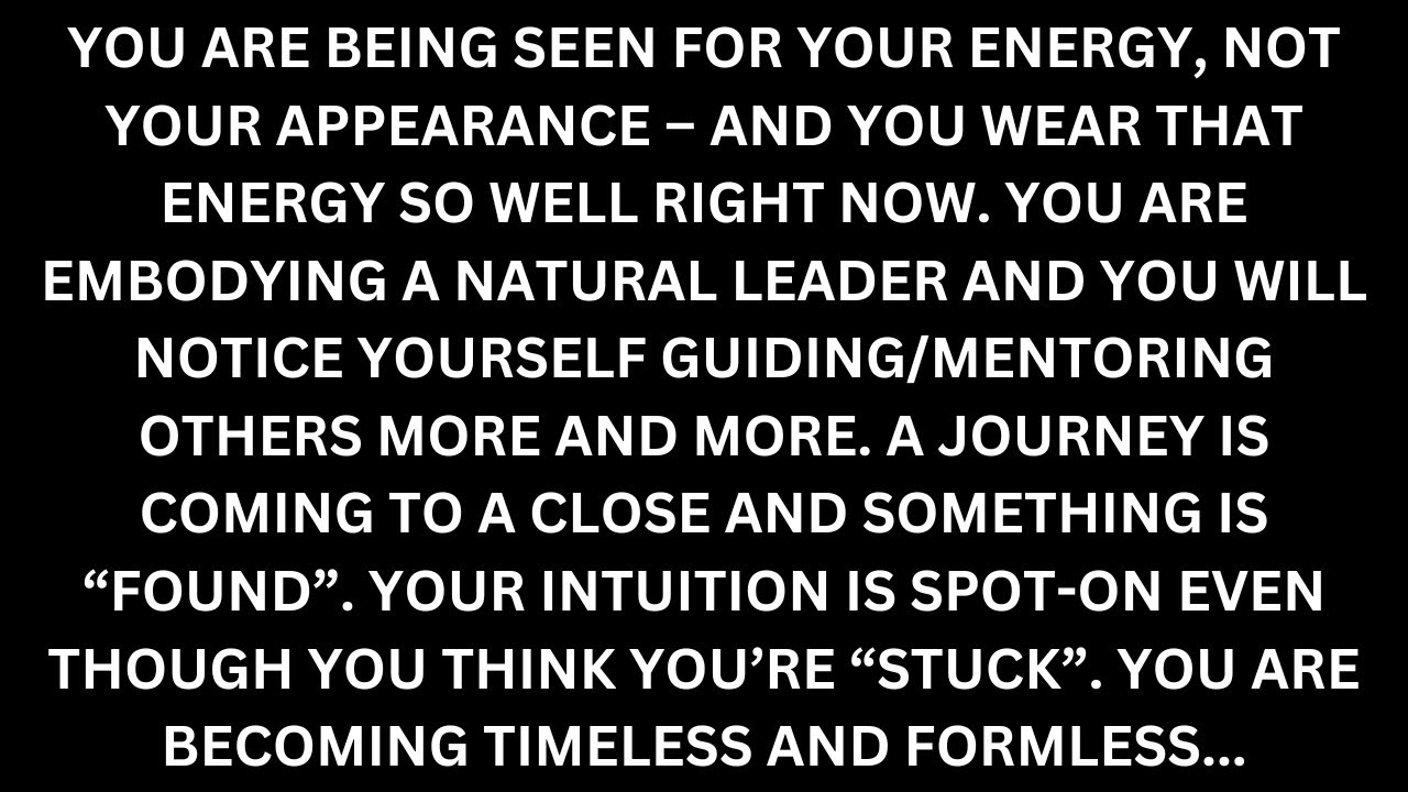 You are becoming TIMELESS and FORMLESS. This energy looks good on you... [Divine Feminine Reading]