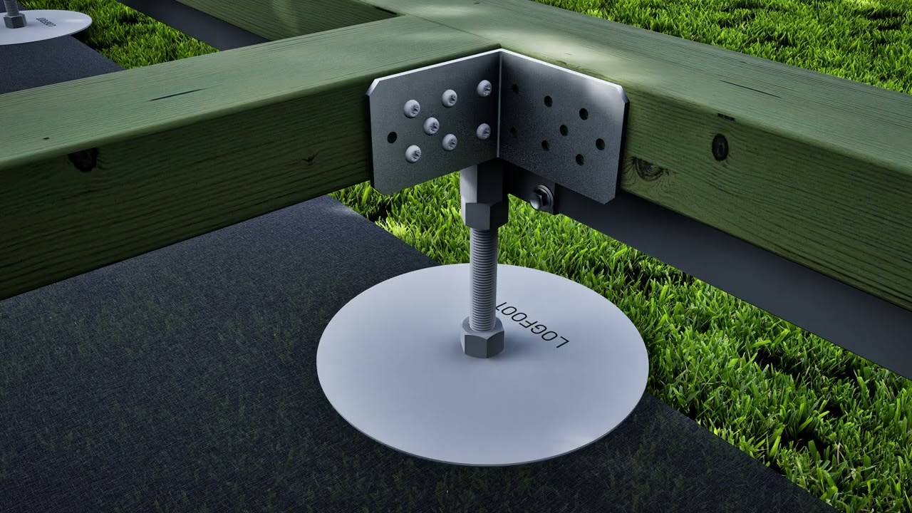 LogFoot® ALU – Das erste Aluminium-Fundament für Gartenhäuser aus Holz, WPC oder Metall
