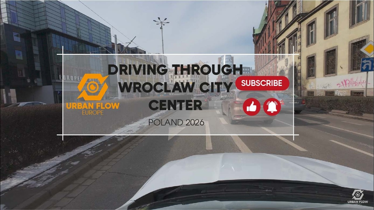 Driving Through Wrocław City Center &ndash; Poland 2026