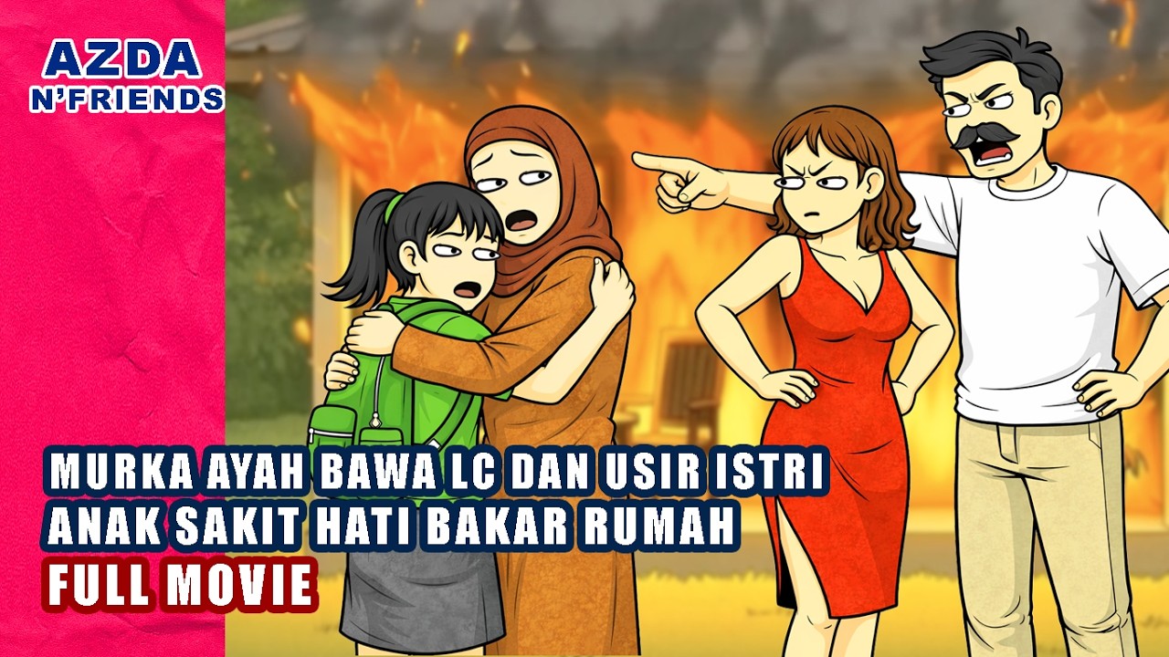 MURKA AYAH BAWA LC DAN USIR ISTRI, SANG A.NAK SAKIT HATI BUAKAR RUMAH FULL MOVIE | Azda n friends