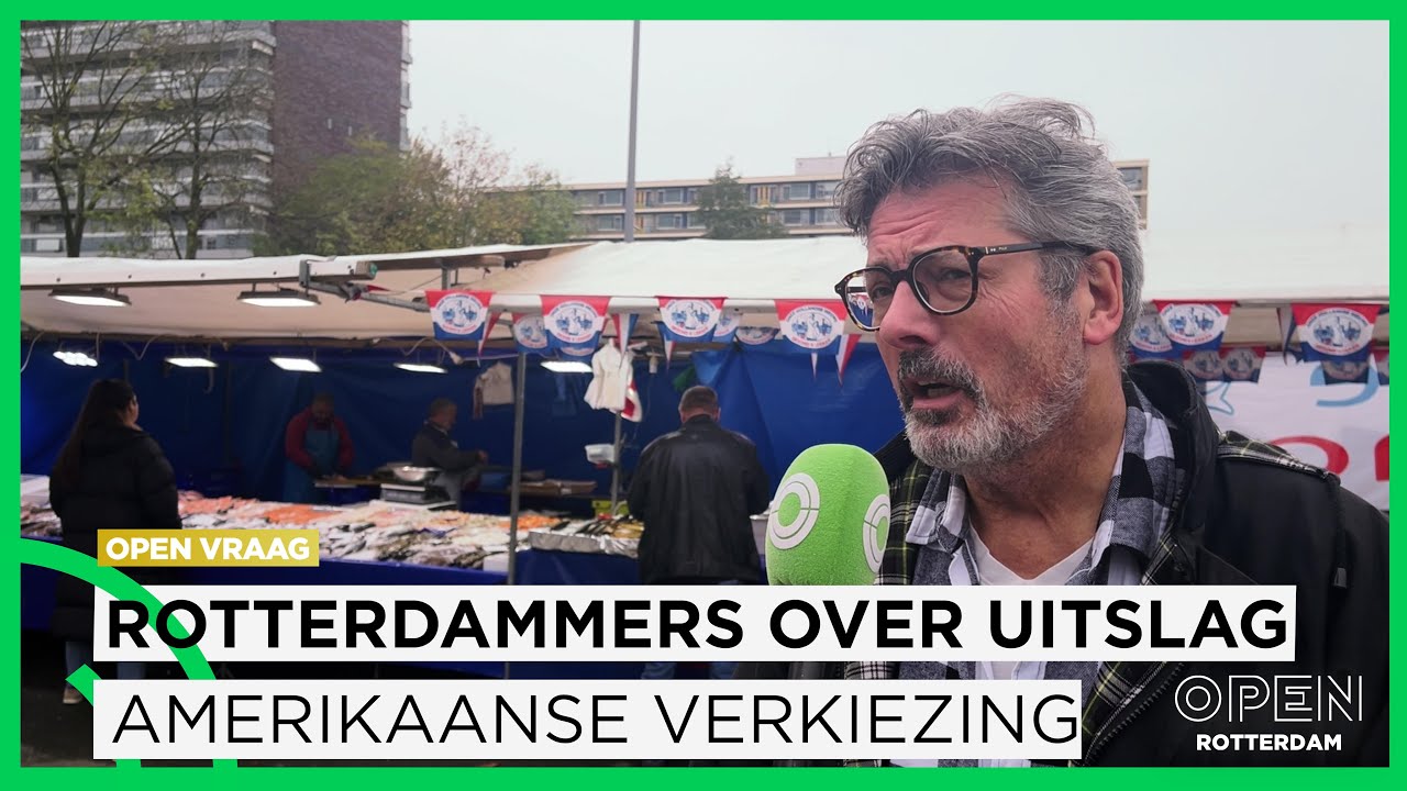 Rotterdammers in Ommoord reageren op Trumps verkiezingsoverwinning: 'Was te verwachten' | OPEN VRAAG