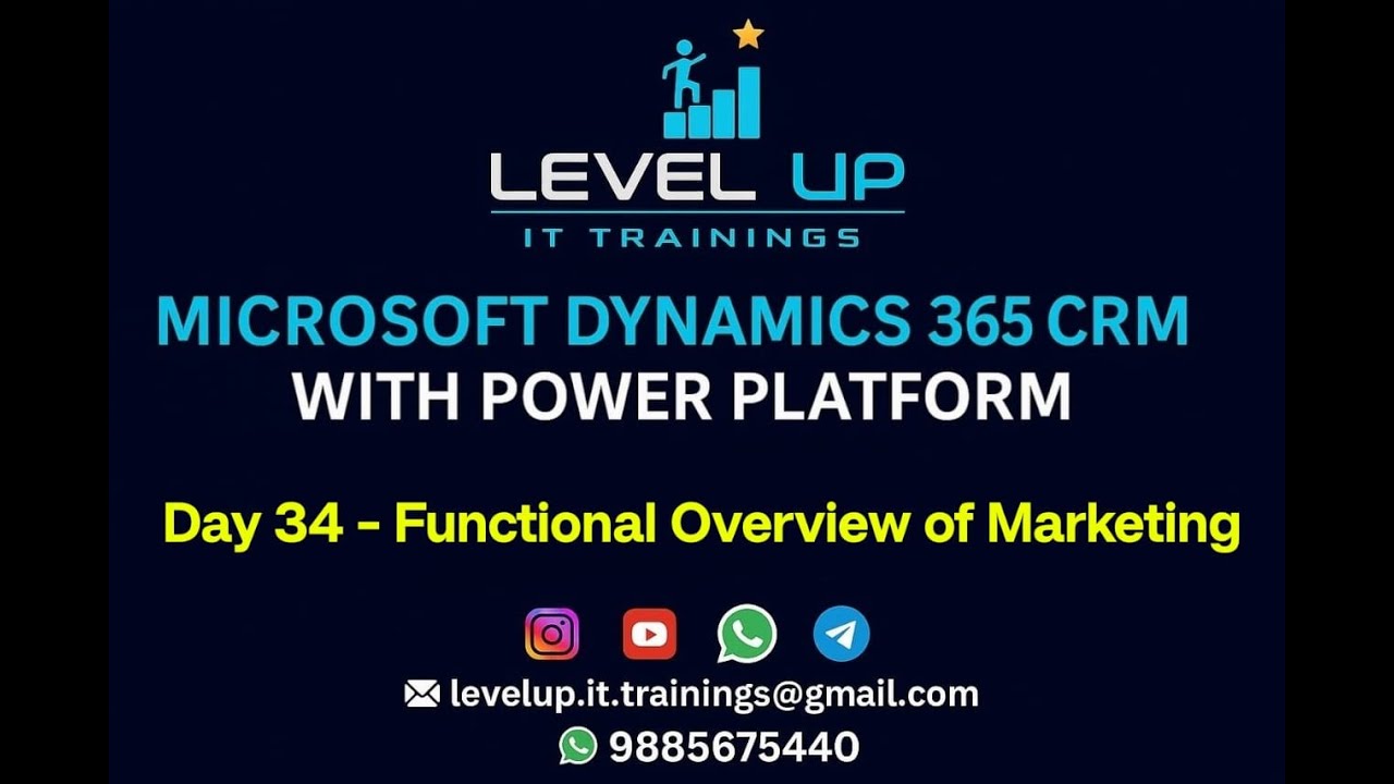Day 34 - Functional overview of Marketing in D365 CRM