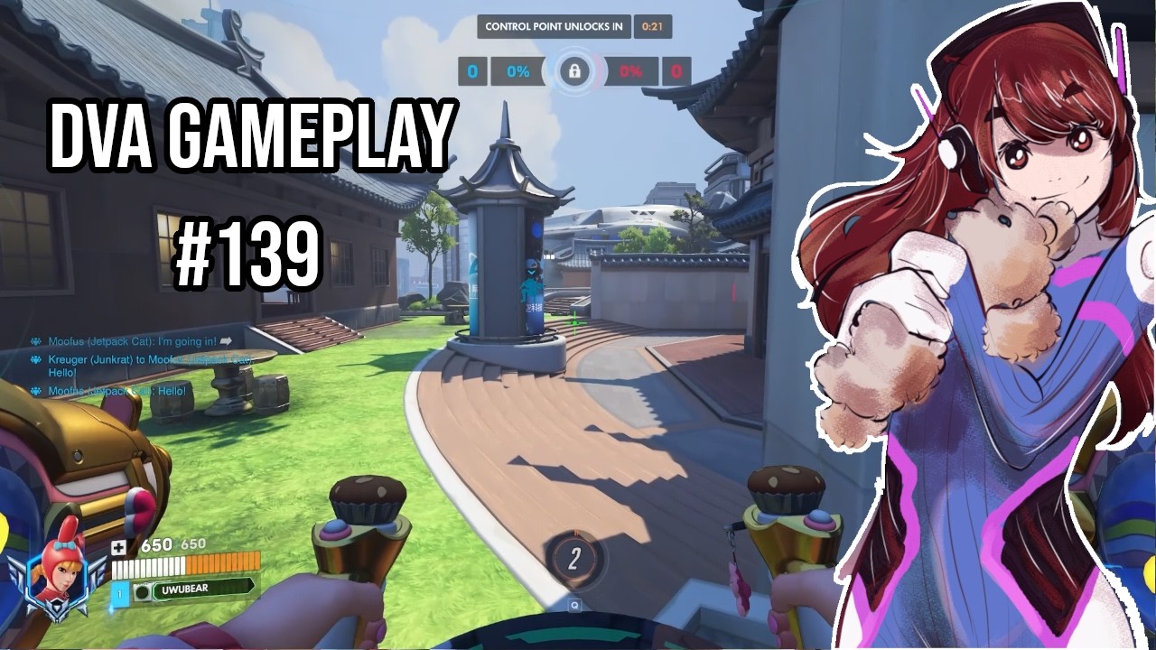 daytime lijiang tower is so pretty o: | Overwatch 2 Dva Gameplay | Competitive 5v5