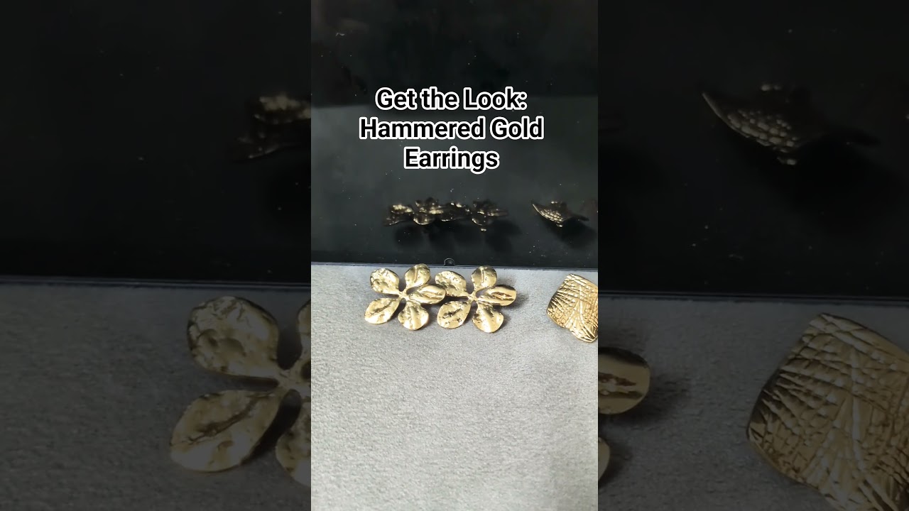 Your new  accessories are here!  stunning hammered gold pieces are perfect for your everyday outfit.