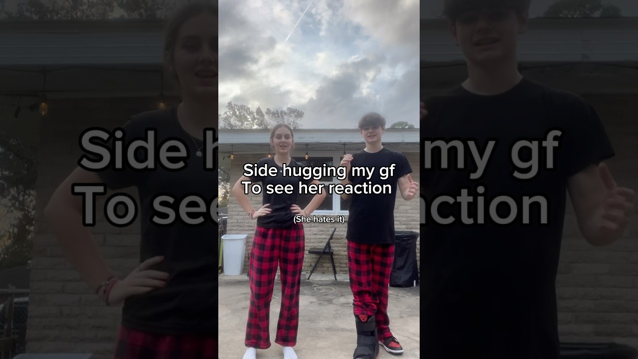 Side hugging my gf to see her reaction&hellip; *gone wrong*