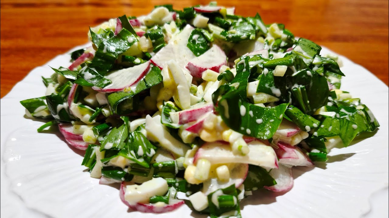 Каждую весну готовлю этот БЕСПОДОБНЫЙ Весенний Салат 🥗!!