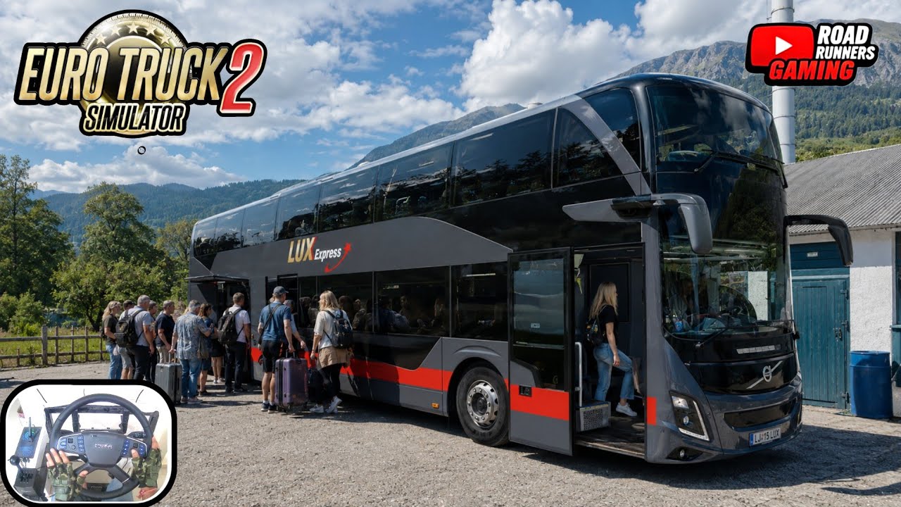Euro Truck Simulator 2 | Volvo 9700 DD BIG BUS Challenge on Small Scenic Narrow Roads | ETS2 Bus