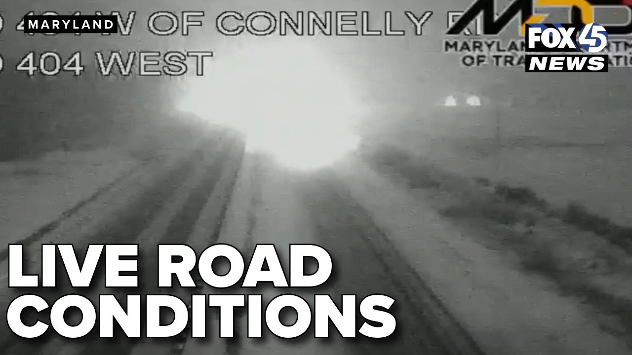 LIVE: Road conditions on the Eastern Shore