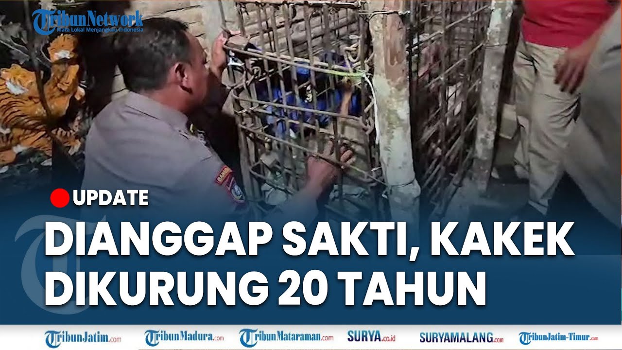 🔴MOMEN PAK PURNOMO EVAKUASI MBAH KIRNO PONOROGO, Kakek-kakek Dikurung di Kandang Besi 20 Tahun