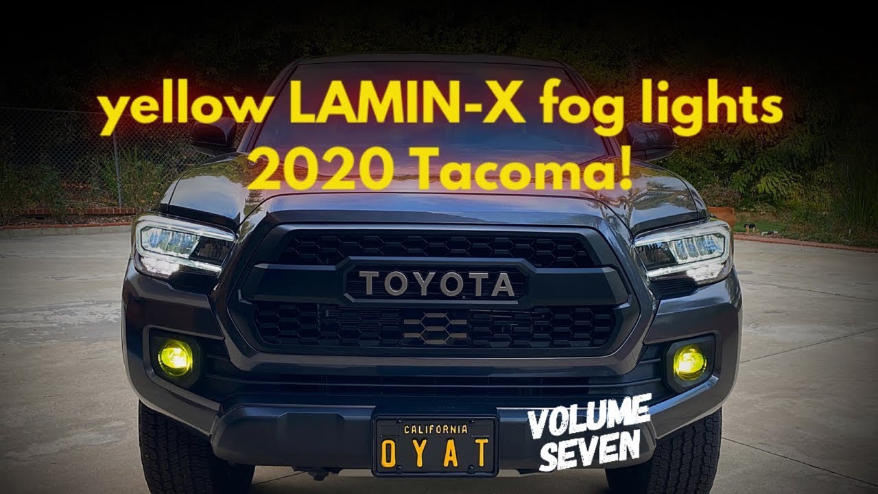 LAMIN-X FOG LIGHT FILM! (vol seven) 2020 Toyota Tacoma TRD 4x4