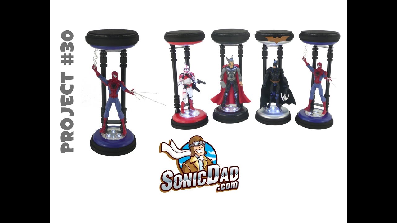 Action Figure Display Stand II - SonicDad Project #30