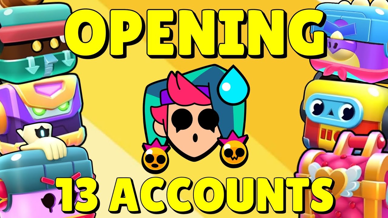 Opening The FINAL LUCKY DAY Rewards in 13 ACCOUNTS! - Brawl Stars
