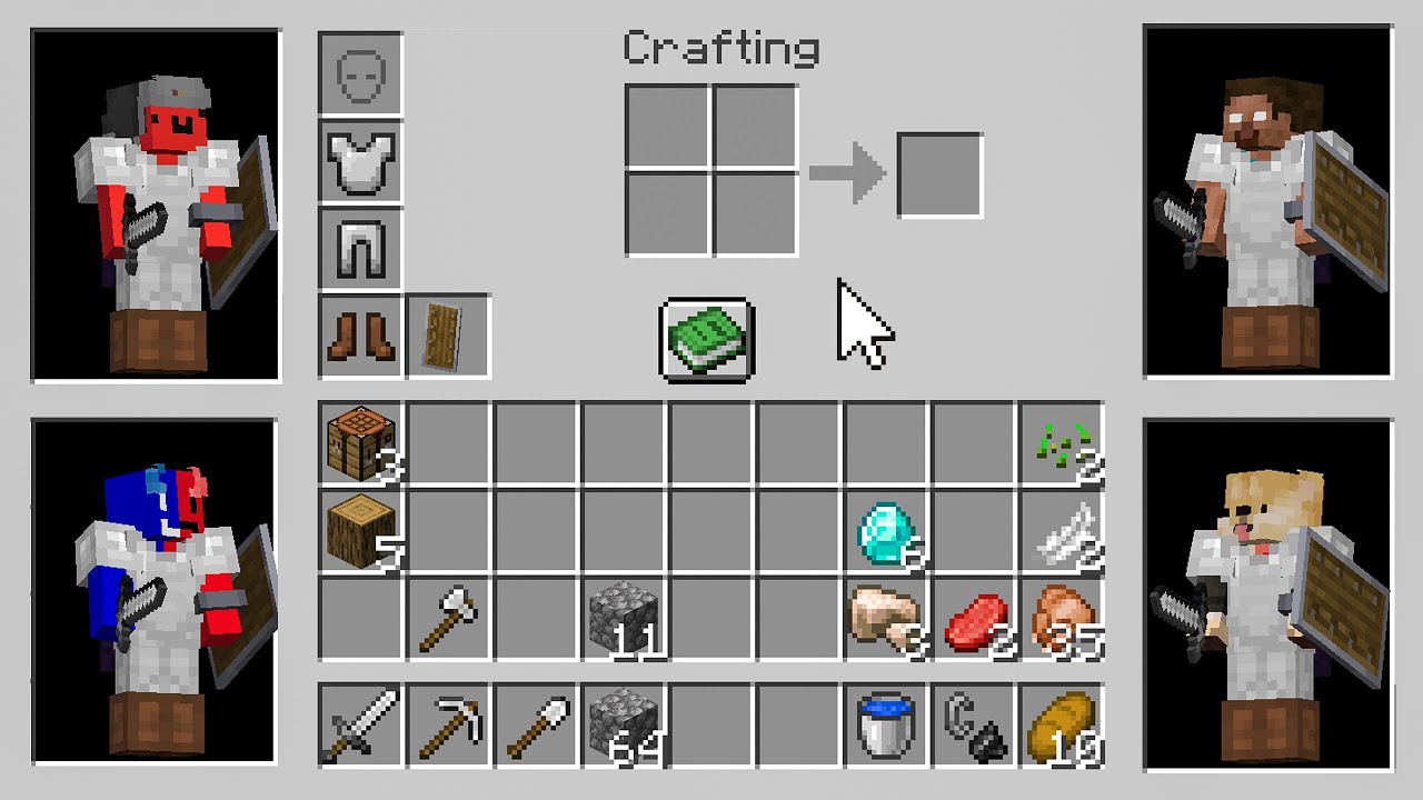 Horror Minecraft, But We Share an Inventory