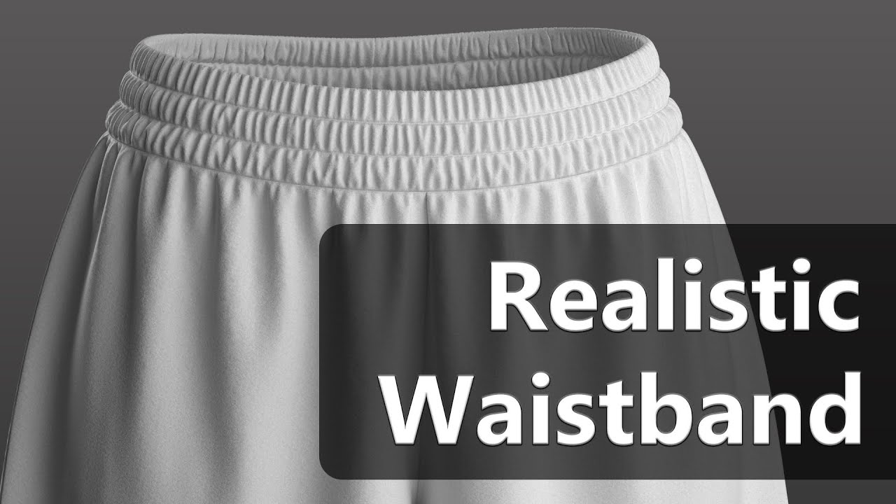How to make Elastic Waistband in Clo3D and Marvelous Designer