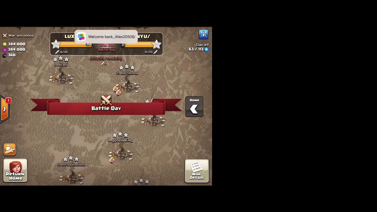 This Is Our First Clan War Battle We Won In Our Clan History!
