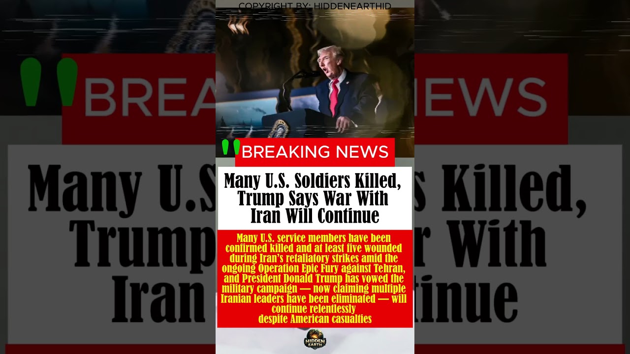 Many U.S. Soldiers Killed Trump Says War With Iran Will Continue