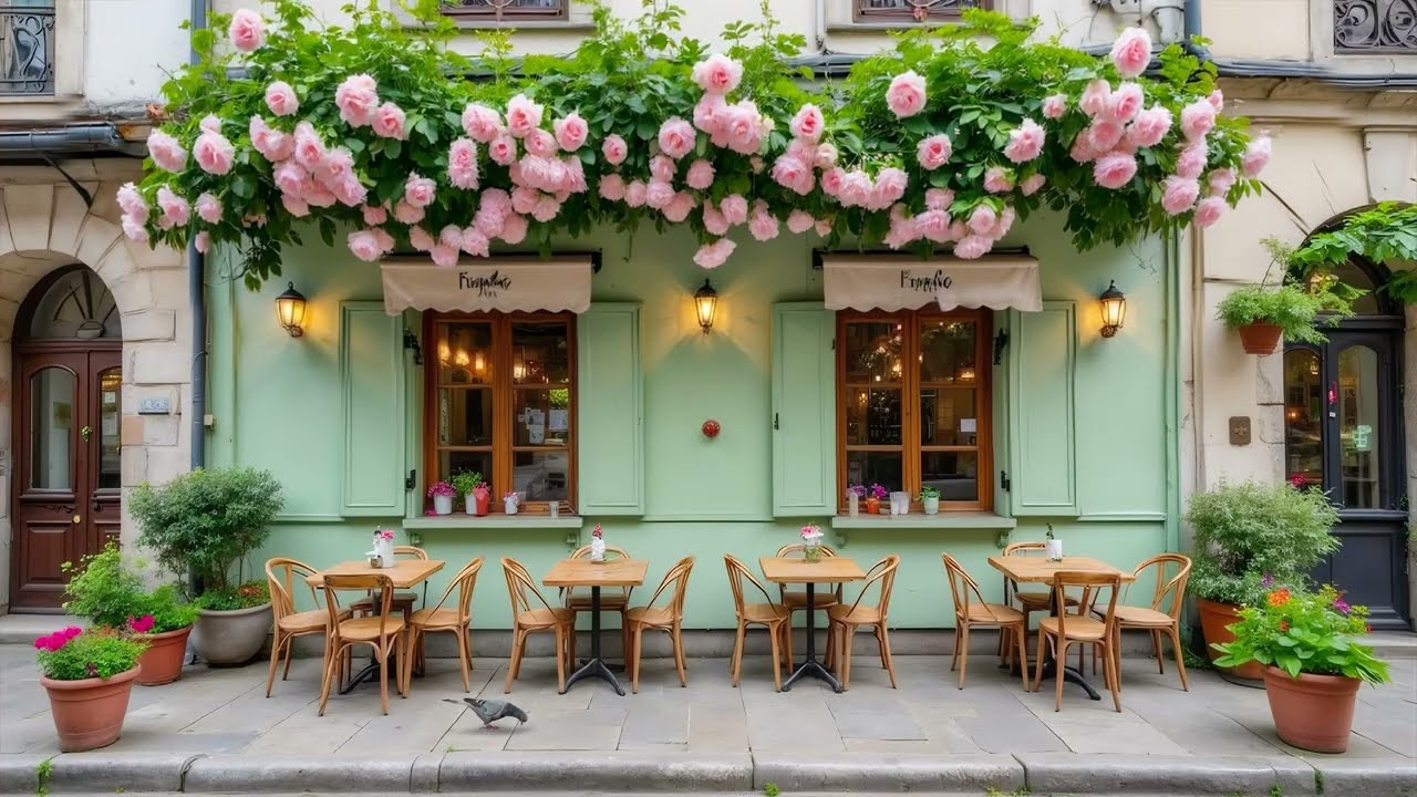 Cozy Coffee Shop Spring & Jazz | Warm Morning Jazz Piano for Relaxation & Chill Vibes