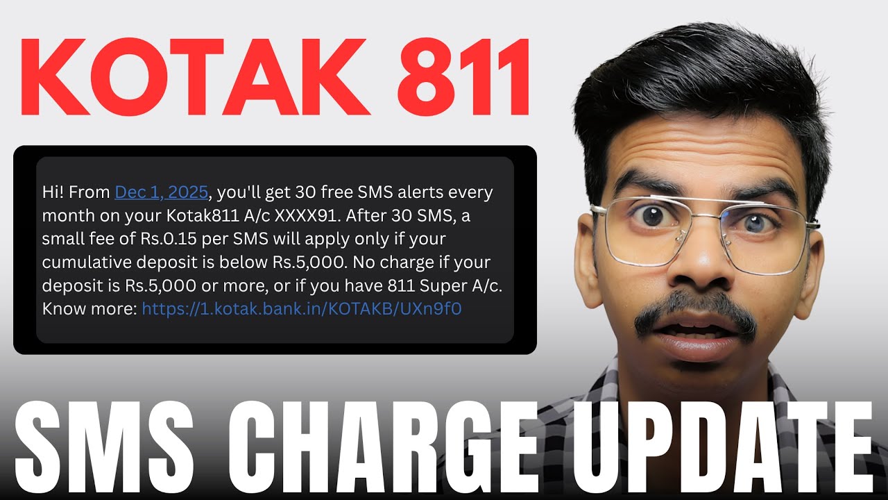 Kotak 811 SMS Alert Charges Explained | ₹0.15 Per SMS? Full Details + Customer Care Call | TECH AMAN