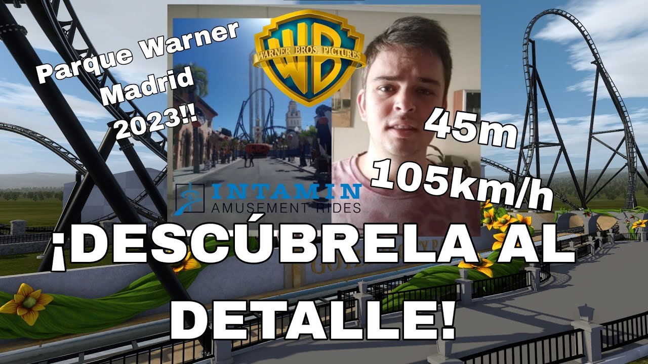 Así va a ser la nueva montaña rusa de Parque Warner Madrid en 2023!! (Review)