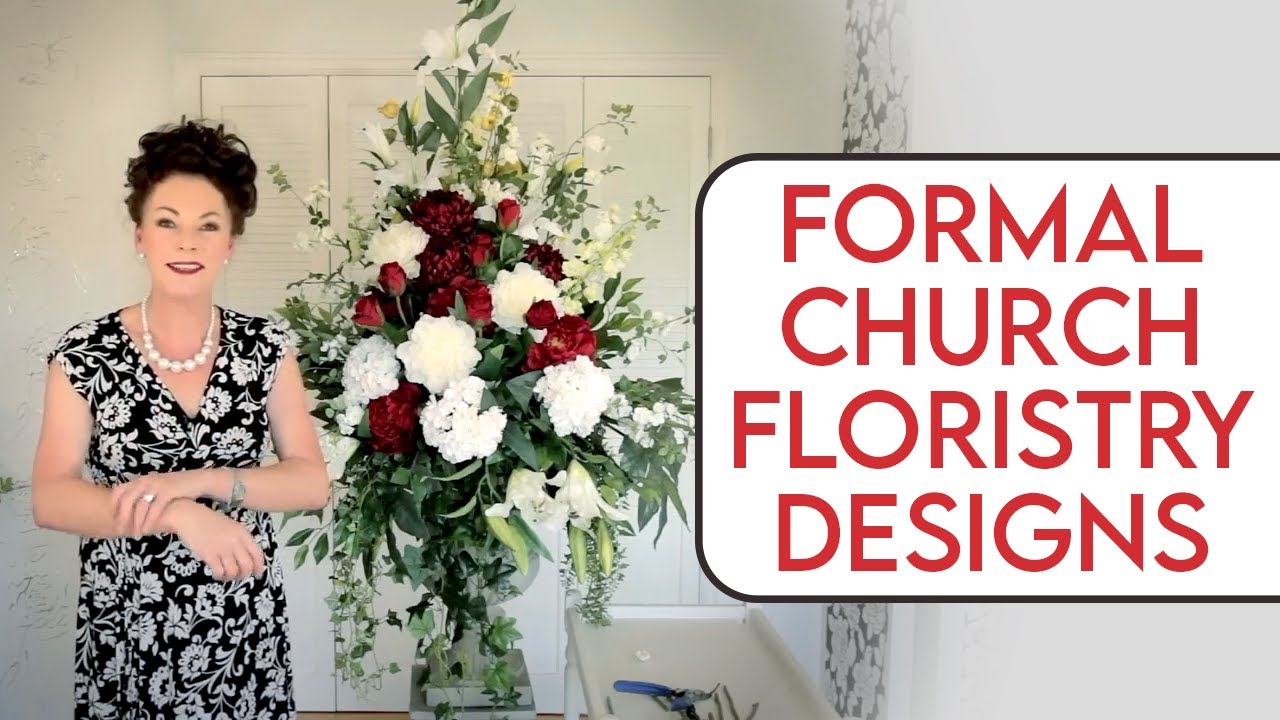Formal Church Arrangement Floristry Tutorial
